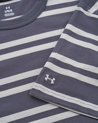 運動俱樂部條紋短袖T恤 image number 4