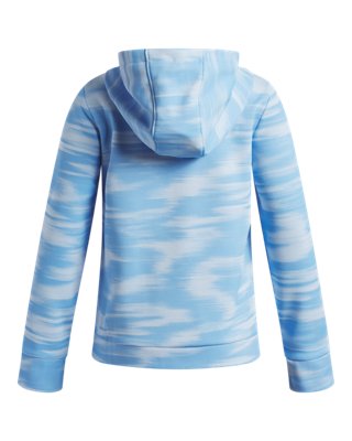 Худи Under Armour Armour Fleece® Print для девочек, цвет: Синий / Белый — фото 2