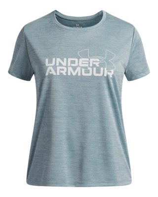 UA Tech™ Twist Wordmark Logo Girls’ Short Sleeve from Under Armour - $14.99 (11% off)