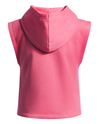 UA Rival Fleece Piped Girls' Sleeveless Hoodie | Under Armour