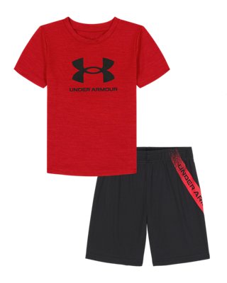 Комплекты Under Armour UA Tech™ Fade Set для мальчиков, цвет: Красный / Чёрный — фото 1