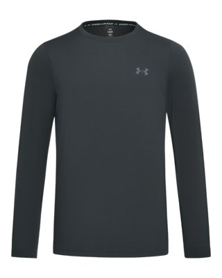 Haut à manches longues Under Armour Wool Run pour homme Noir / réfléchissant M