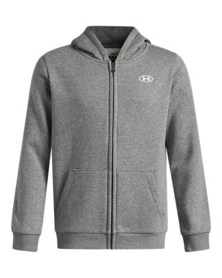 UA Rival Fleece Boys' Full-Zip Hoodie