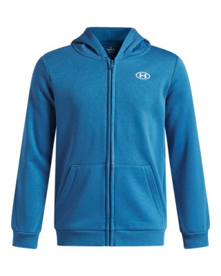 UA Rival Fleece Boys' Full-Zip Hoodie