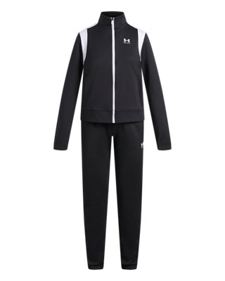 Under Armour Survêtement Knit pour fille Noir, Taille YXS (122 - 127 cm)