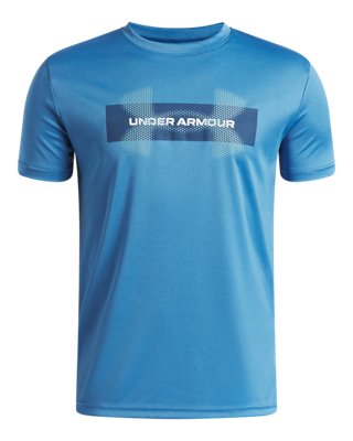 Under Armour Boys Blue Tech™ Graphic ' Short Sleeve Aegean / Blackout Navy / White Yxs (48 - 50 In)