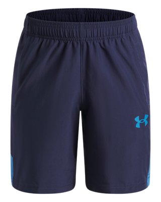 Under Armour Boys Blue Tech™ Utility Woven ' Shorts Midnight Navy / Aegean / Royal Yxl (63 - 67 In)