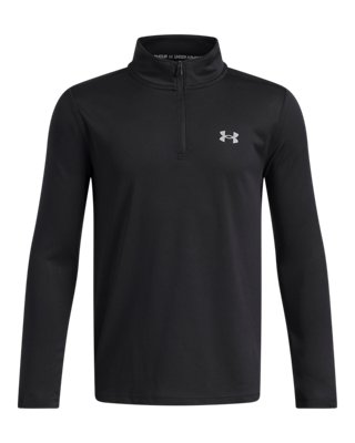 Under Armour Boys Black Tech™ Utility ' ¼ Zip / / Steel Yxl (63 - 67 In)
