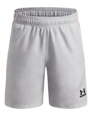 Under Armour Boys Gray Tech™ Sport ' Shorts Distant / Orange Bloc / Black Ymd (54 - 59 In)
