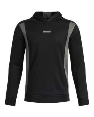 Sweat à capuche Armour Fleece® Winterized pour garçon Ultimate Noir / Clay Vert / Clay Vert YSM (127 - 137 cm)