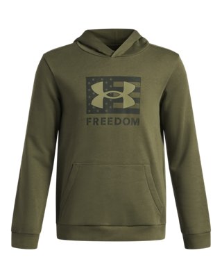 UA Freedom Big Flag Logo Boys' Hoodie