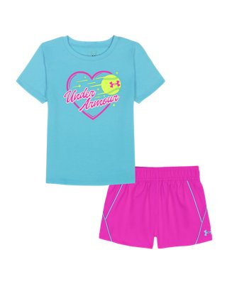 UA Tech™ Woven Little Girls’ Shorts Set