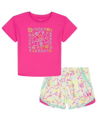 UA Printed Woven Little Girls’ Shorts Set from Under Armour - $44
