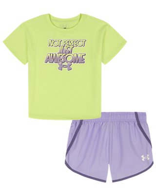 UA Awesome Woven Little Girls’ Shorts Set from Under Armour - $44