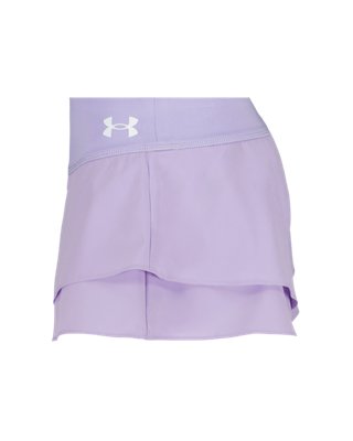 UNDER ARMOUR 薄紫 スカート UA Flare Tiered Little Girls' Shorts | Under Armour