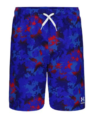 UA Digistar Camo Boys’ Volley Shorts