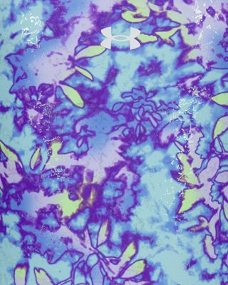 Купальник UA Dye для детей, цветочный принт, 1 предмет — Under Armour, цвет: Бирюзовый / Белый — фото 2