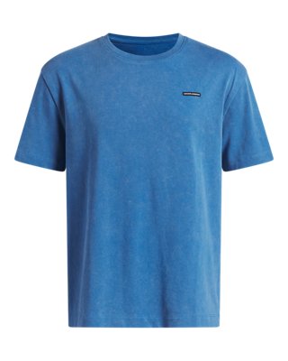 Under Armour Boys Blue Heavyweight Wash ' Oversized Short Sleeve Aegean / White Yxs (48 - 50 In)