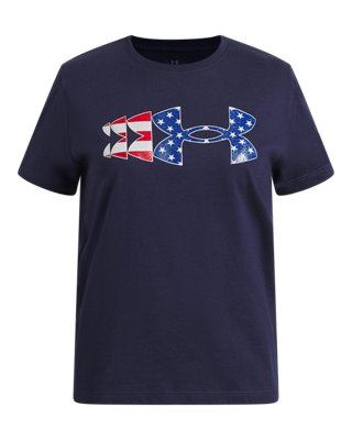 UA Freedom Glitter Girls' Short Sleeve