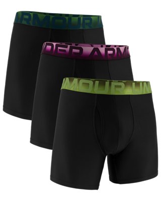 UA Performance Tech Mesh Printed Waistband Men's 6" 3-Pack Boxerjock®