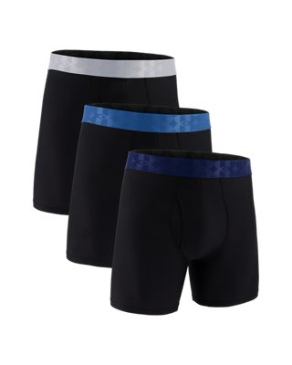 Бельё Boxerjock® Tech для мужчин, сетка, 3 шт. — Under Armour, цвет: Чёрный / Синий туманный — фото 2