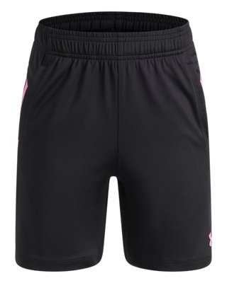 Under Armour Boys Black Tech™ Vent Jacq Rd ' Shorts Ultimate / Pink Frenzy / Pink Frenzy Ylg (59 - 63 In)