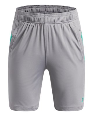 Under Armour Short en jacqrd Tech Vent pour garçon Acier, Taille YXS (122 - 127 cm)