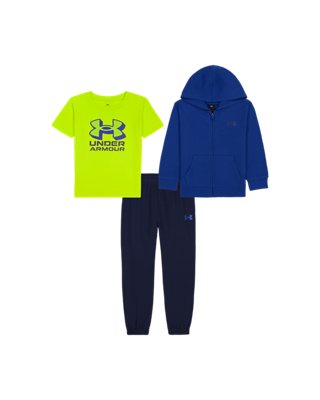 UA 3-Piece Toddler Boys' Full-Zip Hoodie Set