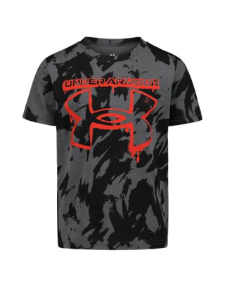 UA Plume Wave Print Logo Little Boys' T-Shirt