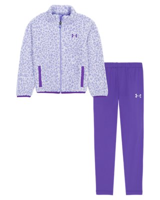 UA Sherpa Little Girls' Full-Zip & Leggings Set