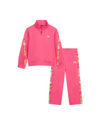 UA Rival Print Trim Tricot Little Girls' Track Set