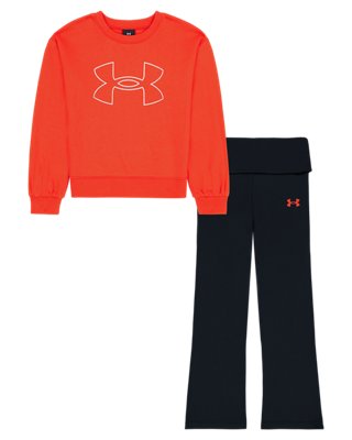 UA Rival Fleece Logo Little Girls' Set