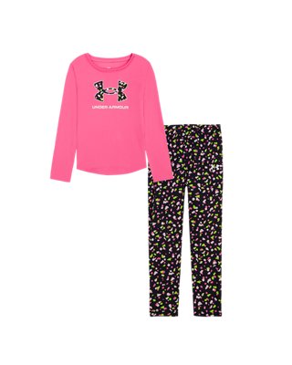 UA Printed Little Girls' Long Sleeve & Leggings Set