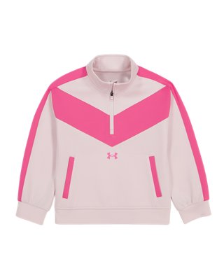 UA Colorblock Stretch Girls' ¼ Zip