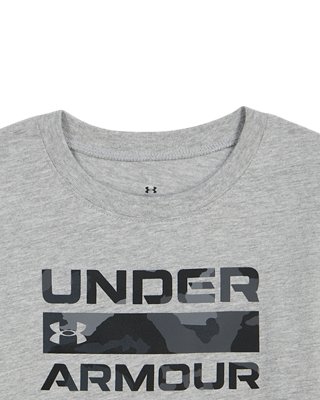 Комплекты Under Armour UA Stacked Camo Set для мальчиков-малышей, цвет: Серый / Чёрный — фото 2
