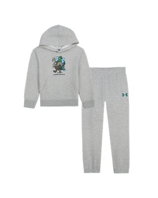Комплекты Under Armour UA Log Hiker Fleece Set для мальчиков, цвет: Серый / Синий