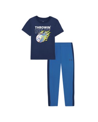 UA Thrown Heat Little Boys' Joggers Set