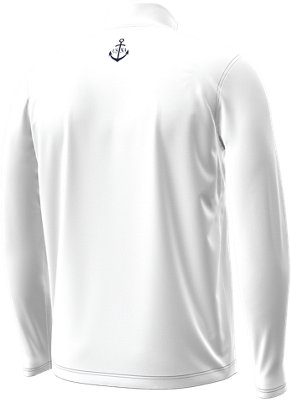 Мужской топ Under Armour UA Playoff Collegiate ¼ Zip, цвет: Тёмно-синий / Белый — фото 2