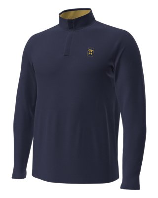 Мужской топ Under Armour UA Playoff Collegiate ¼ Zip, цвет: Тёмно-синий / Белый — фото 1
