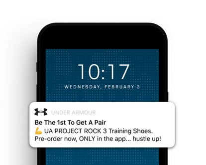 Run trainer app under armour store