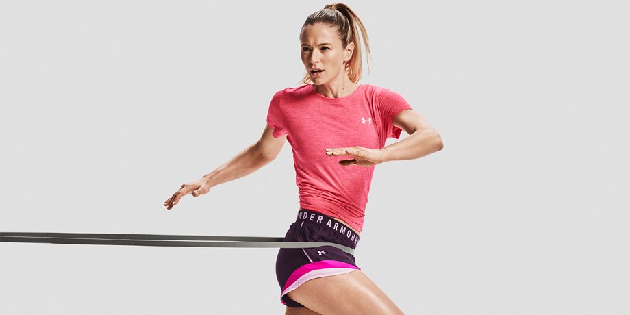 Under Armour Pink & Orange Heat Gear Semi-Fitted Running Shorts Women' -  beyond exchange