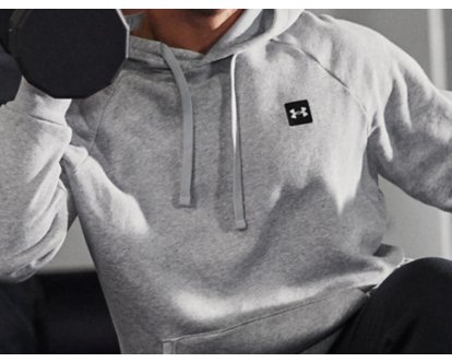 tracksuit Under Armour Rival Fleece Jogger - 012/Pitch Gray Light  Heather/Onyx White - men´s 
