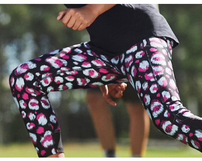 Under Armour Big Girls Heatgear Armour Print Branded Leggings