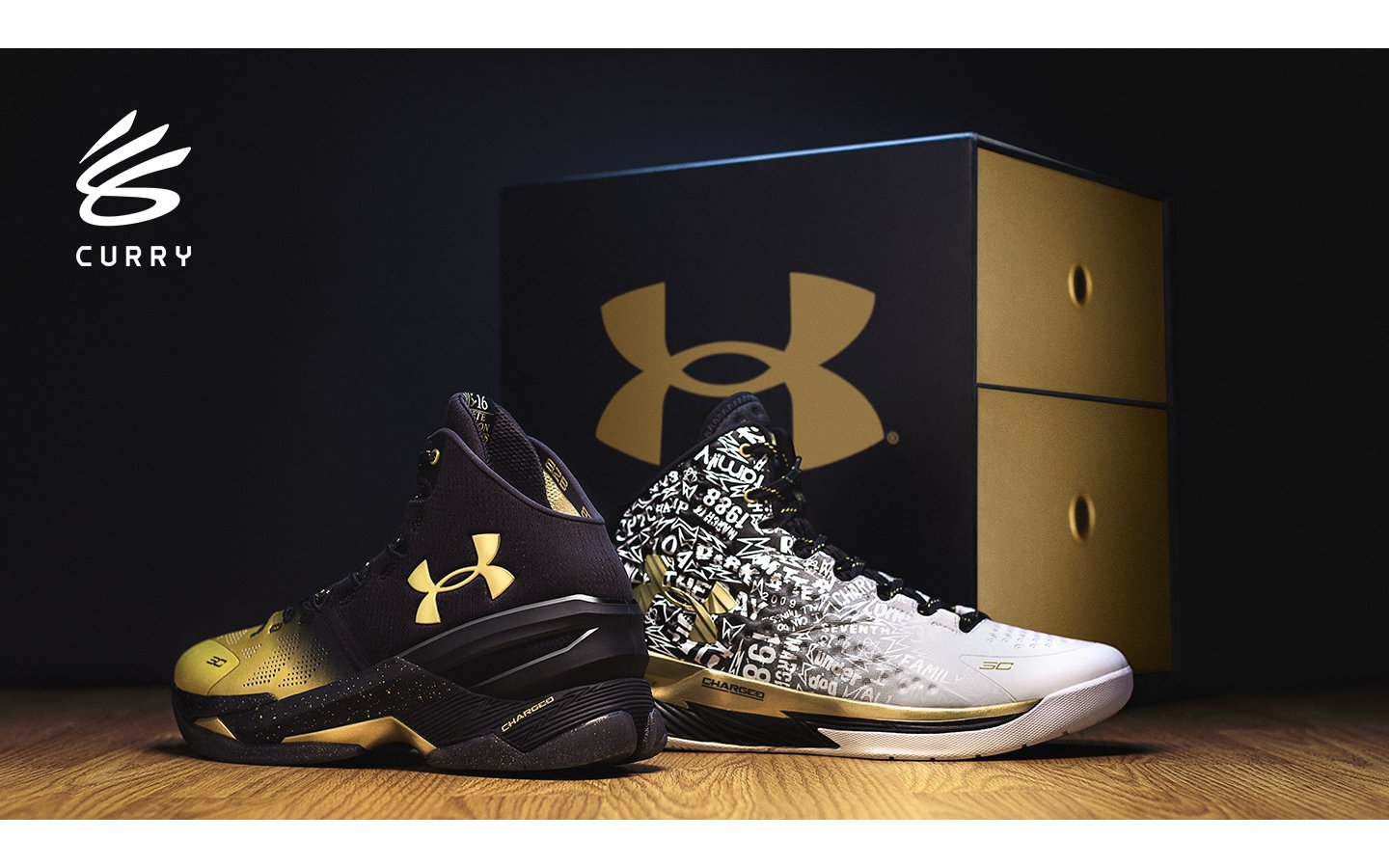 Unisex Curry 1 + Curry 2 Retro 'Back-to-Back MVP' Pack Basketball 