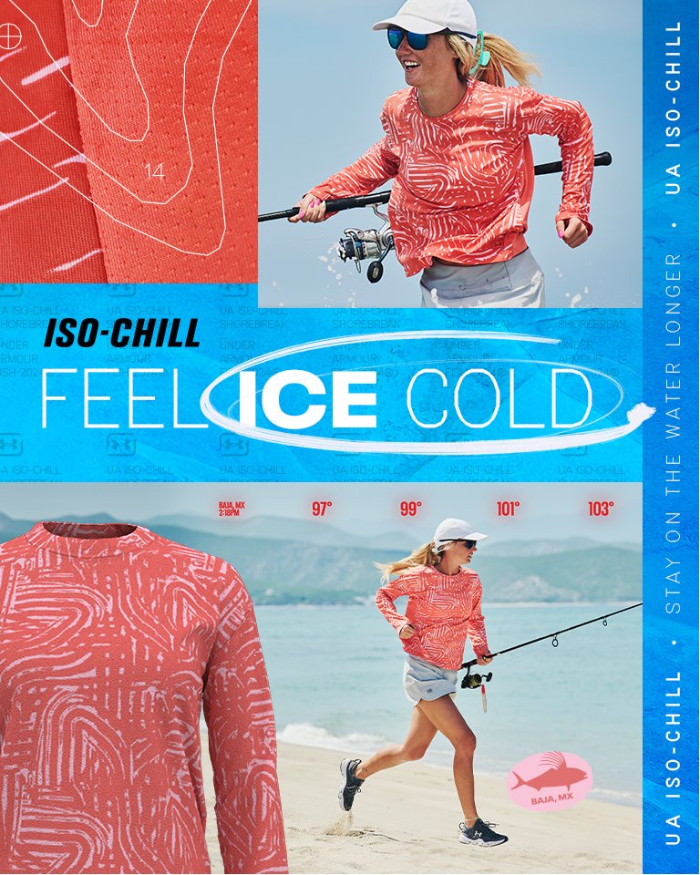 Under Armour 1371622-100 Iso-Chill Freedom Hook Long Sleeve T
