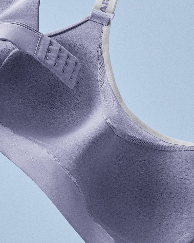 Under Armour UA INFINITY MID BRA PUMICE/PINK QUARTZ-VAST GREY