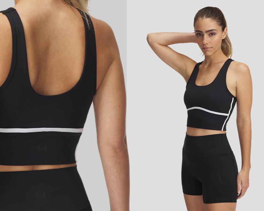 Woman black crop tank top​