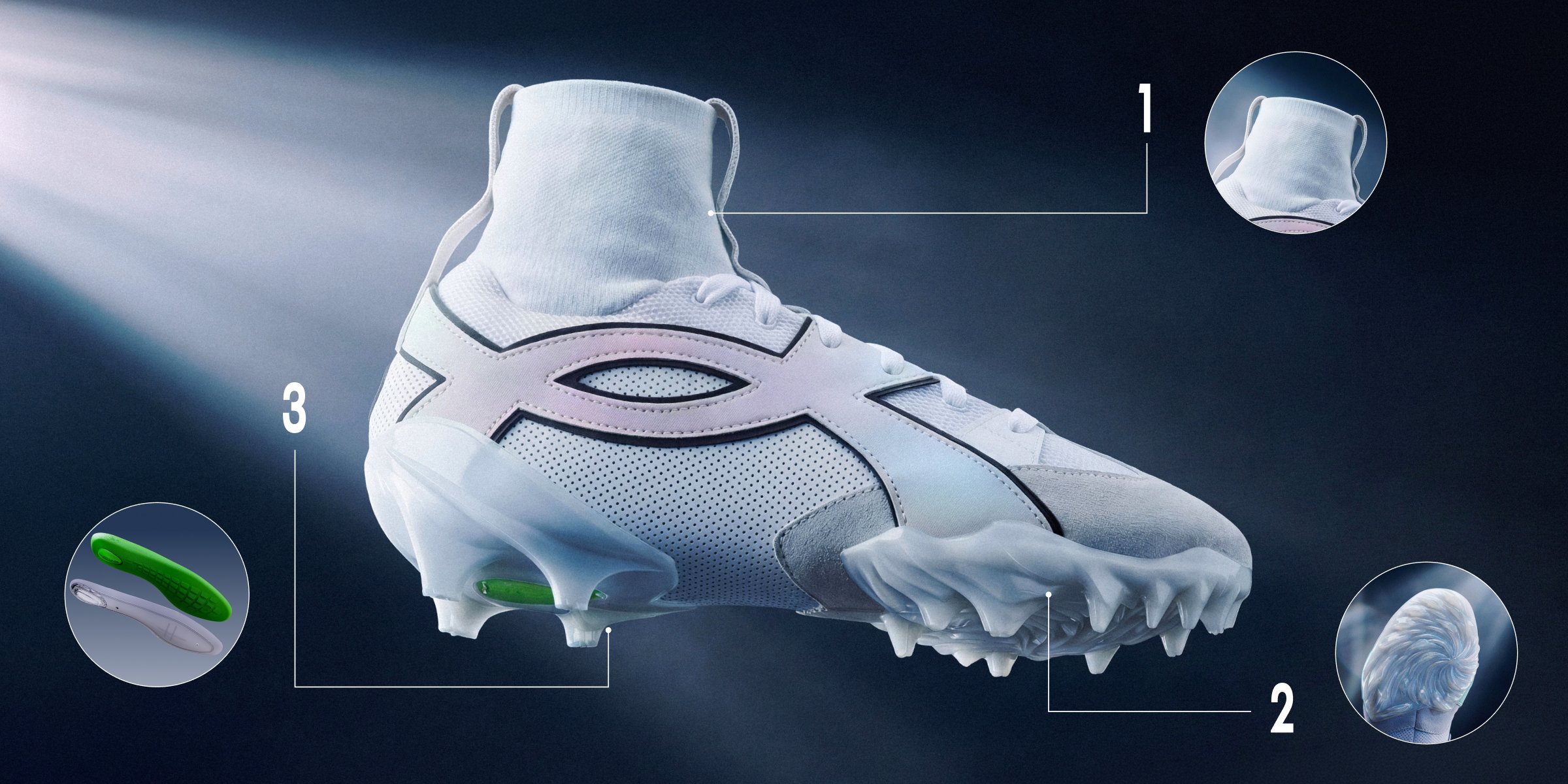 UA Spotlight Icon High Football Cleats | Under Armour