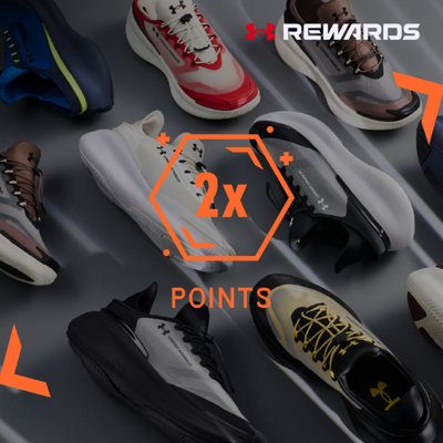 Earn 2X points on all full-priced footwear