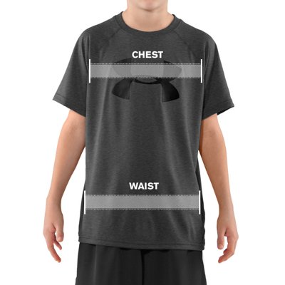 Under armour youth store clothing size chart